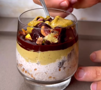 Receita da Vita: Overnight Oats com pistache