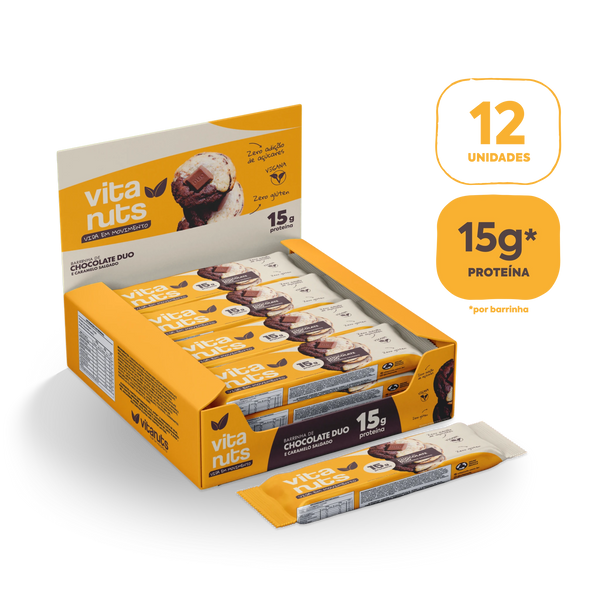 Caixa Barrinha Chocolate Duo - 12 un