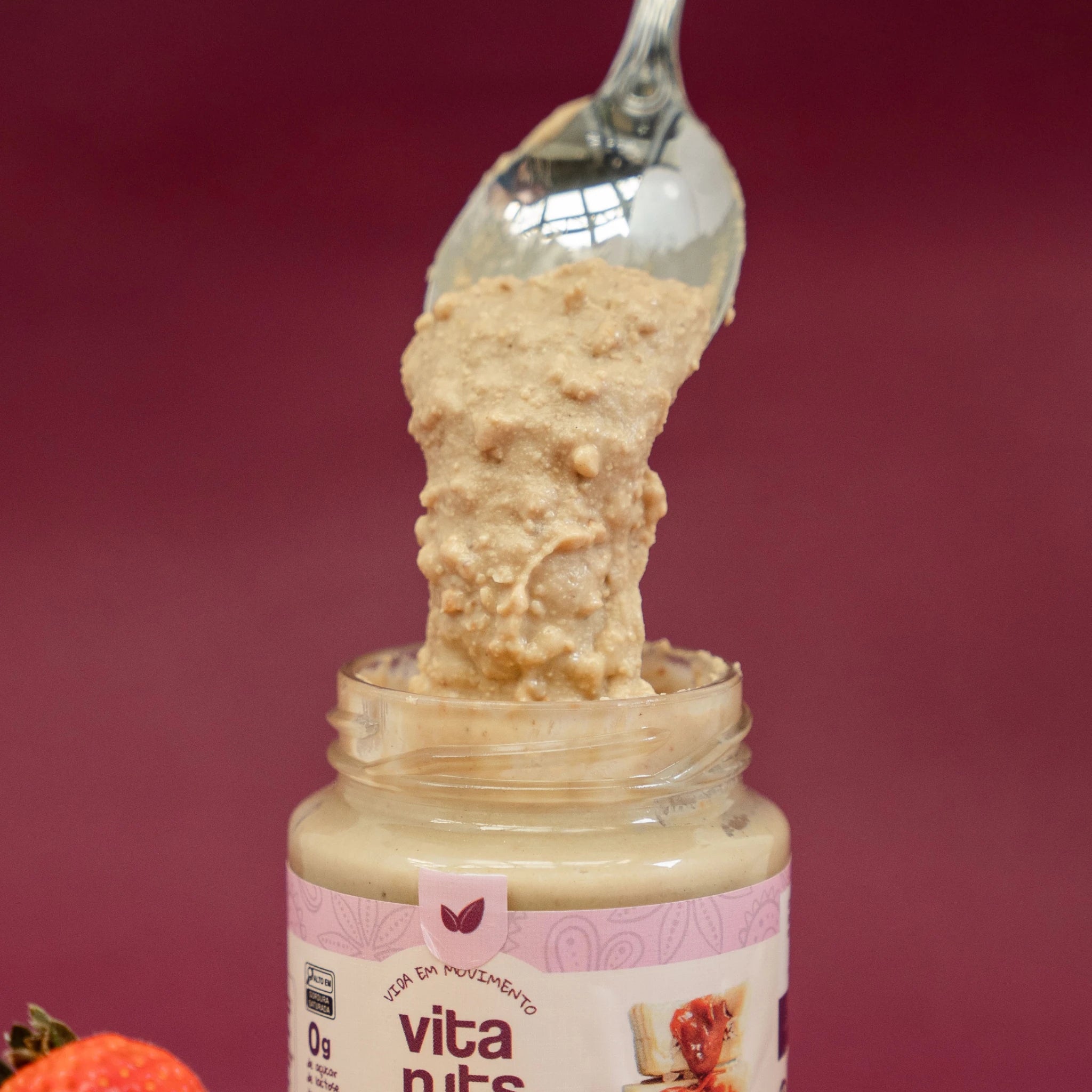 Pasta de Castanha sabor Chocolate Branco e Caramelo Salgado - Vitanuts