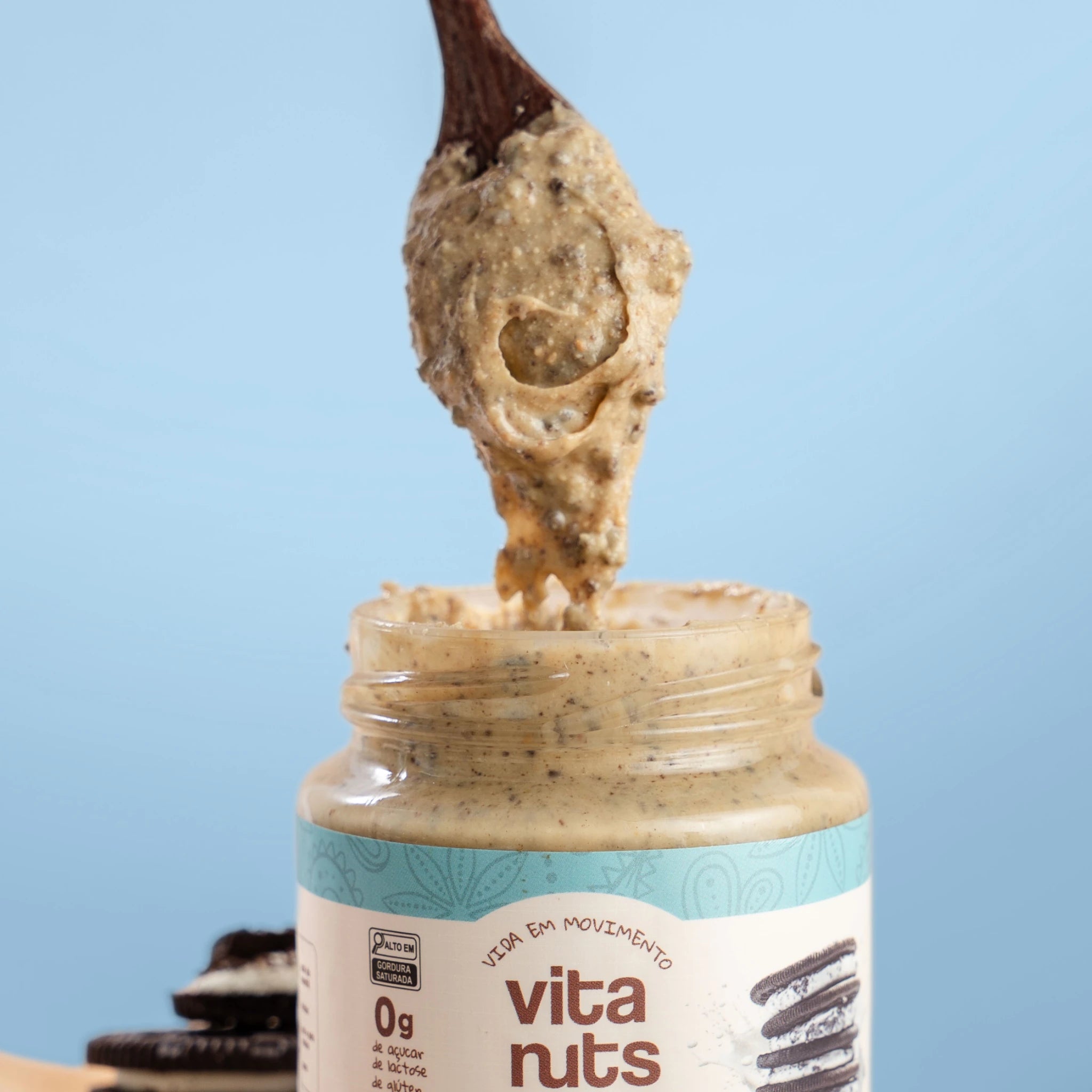 Pasta de Castanha sabor Cookies & Cream - Vitanuts