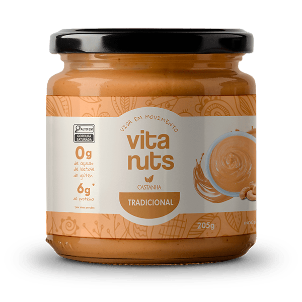 Pasta de Castanha Vegana Vitanuts | 205g - Vitanuts