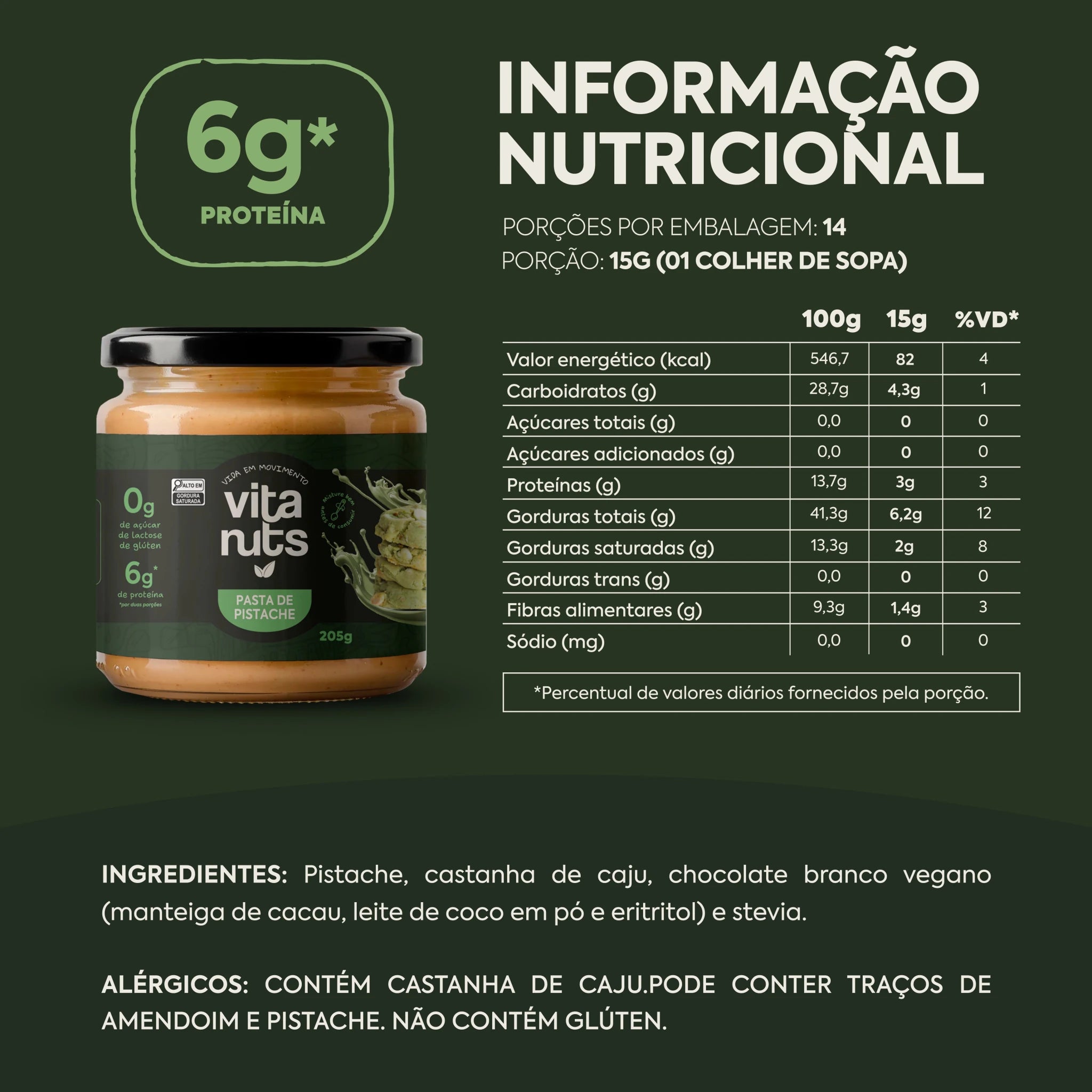 Pasta de Pistache - Vitanuts